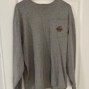 Carhartt Men's Grey Long Sleeve Shirt